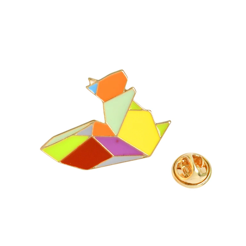 1 шт. и рисунком в виде птичек-оригами заколки с животными Кнопка кролик Лебедь