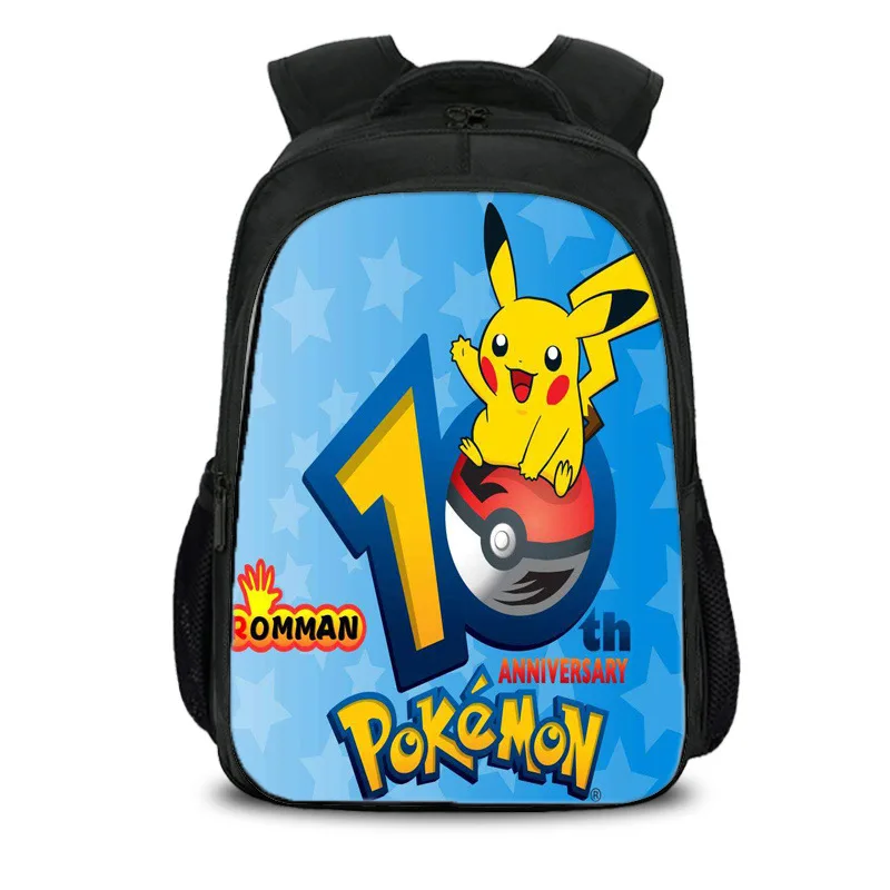 Аниме Покемон рюкзак Pocket Monster школьная сумка Ash Ketchum/Pikachu школьные рюкзаки для девочек и мальчиков сумка для малышей Детские сумки для книг - Цвет: 3