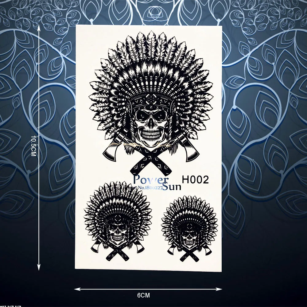 Модный временный стикер татуировки водонепроницаемый для рисунков на теле