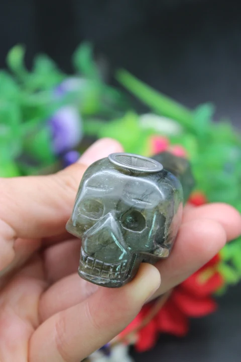 100 г натурального кварцевого хрустального камня длинная костяная трубка для