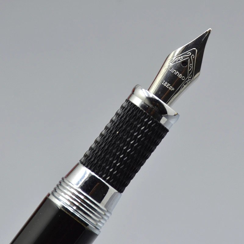 JINHAO 189 черная металлическая авторучка, офисные канцелярские принадлежности, люксовый бренд, мужские чернильные ручки для письма, бизнес-подарок