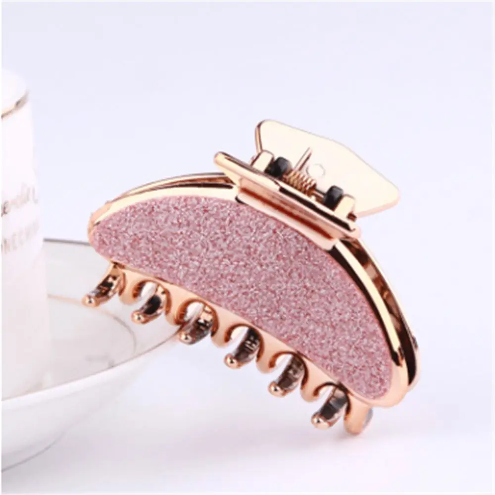 4cmx6.3cm-pink Блестящие цветные заколки для девочек, заколки для волос краба, Заколки для женщин, заколки для волос, заколки для волос, аксессуары для волос, головные уборы - Цвет: 4cmx6.3cm-pink