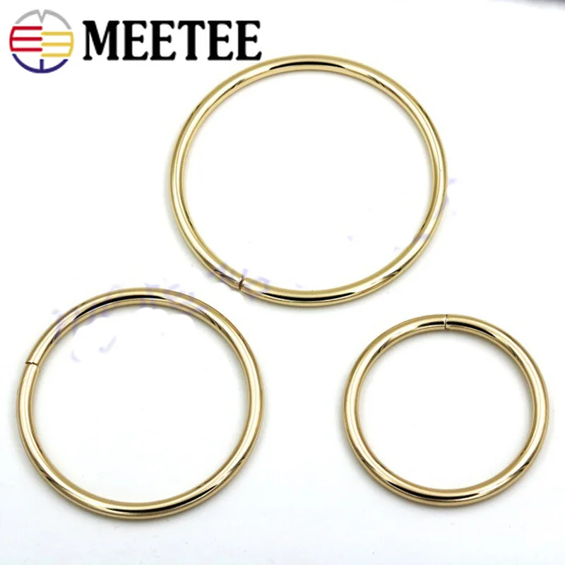 Meetee 2/10 шт. 60 120 мм металлическая круглая сумка с ручкой пряжки женская замком