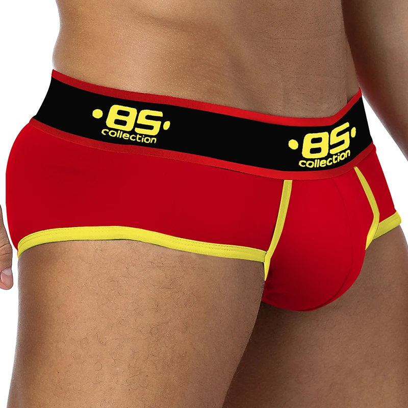 BS сексуальное мужское нижнее белье Cueca Masculina Slip Мужское хлопковое бикини для