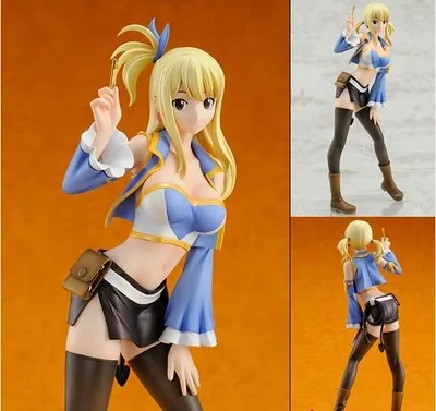 Аниме Сказочный хвост Lucy Heartfilia 1/8 Масштаб Окрашенные сексуальный купальник ПВХ