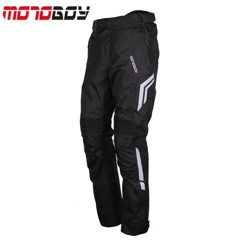 MOTOBOY мотоциклетный костюм Джерси для мужчин и женщин водонепроницаемый и осень зима теплый ралли гоночный костюм четыре сезона - Цвет: P03 Black pants