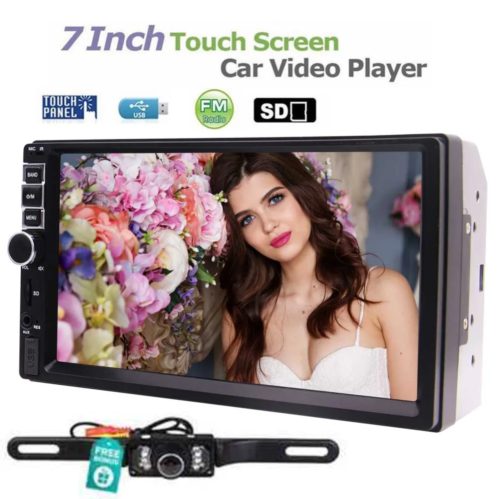 Двойной Din Автомобильный видео MP5 плеер Поддержка Bluetooth/AV In/fm радио/USB/TF/Cam In/SWC Eincar 2