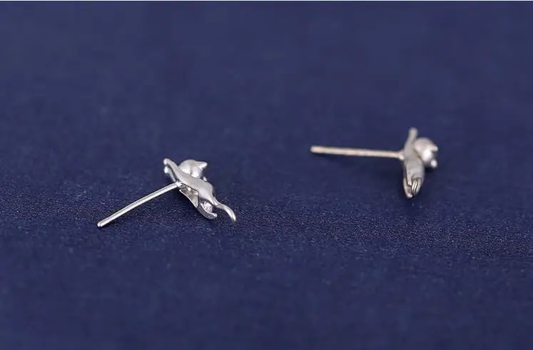 Женские серьги-гвоздики Oly2u в Корейском стиле милые котята 2018 | Украшения и