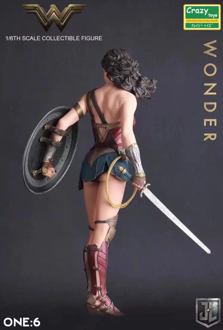 Сумасшедшие игрушки 1:6 DC Лига Справедливости Супер герой Wonder Woman ПВХ фигурка