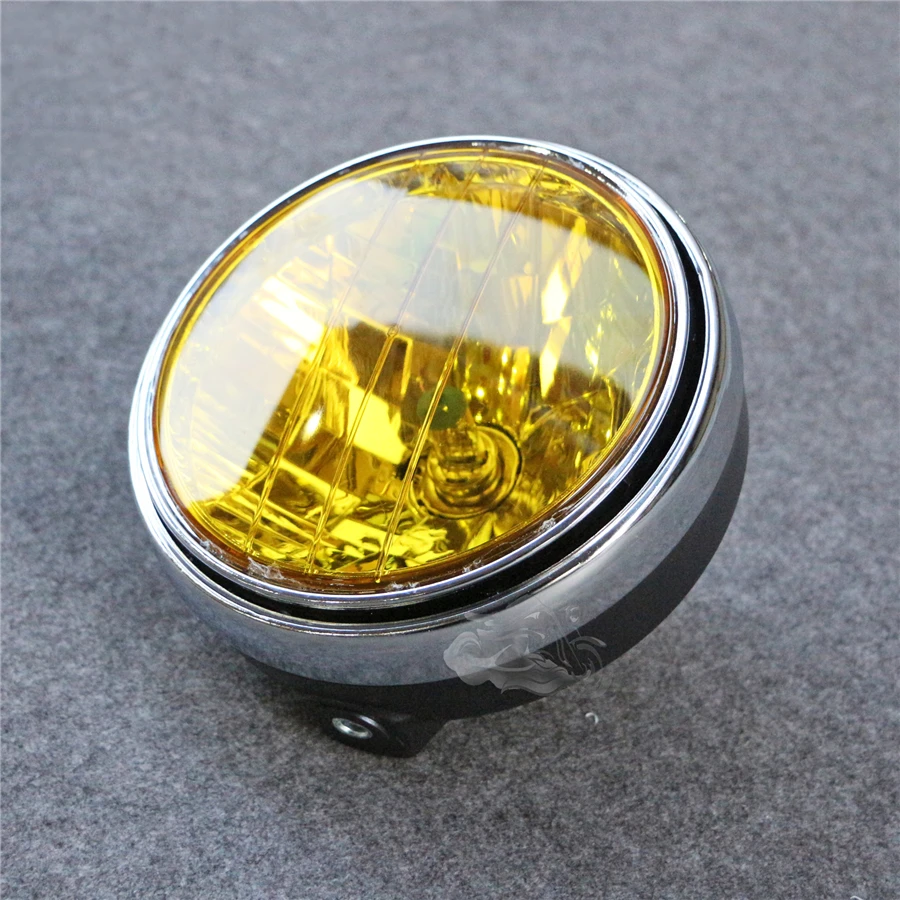 Motorcycle Round Chrome Halogen Headlight Lamp For Honda CB400 CB500 CB1300 Hornet250 Hornet600 Hornet900 VTEC VTR250 | Автомобили и