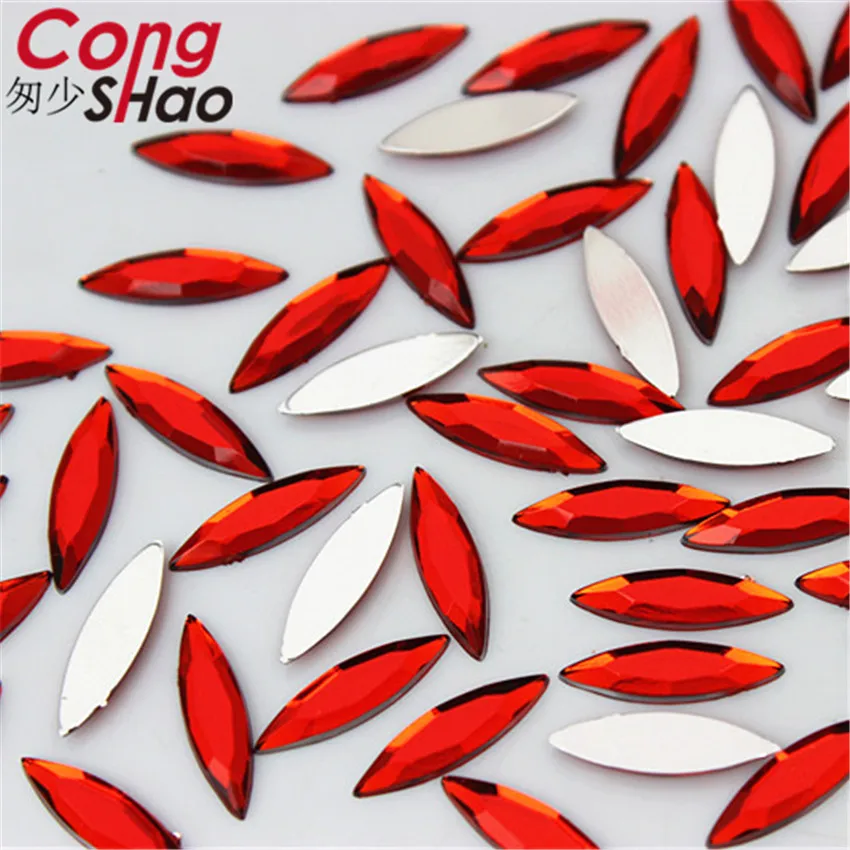 Красочные камни и кристаллы для конского глаза Cong Shao 500 шт. 4*14 5 ММ акриловые