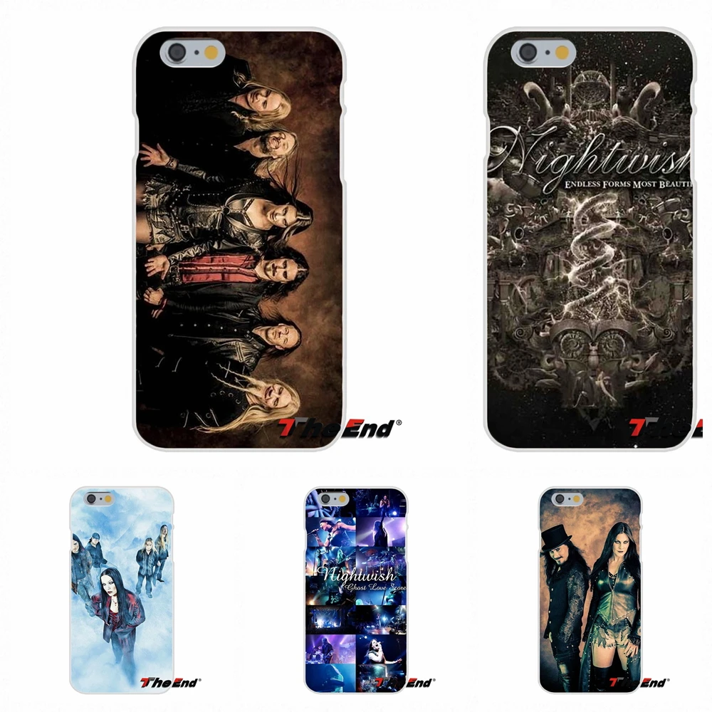 Музыкальный металлический силиконовый чехол Nightwish Theater для iPhone X 4 4S 5 5S 5C SE 6 6S 7 8 Plus