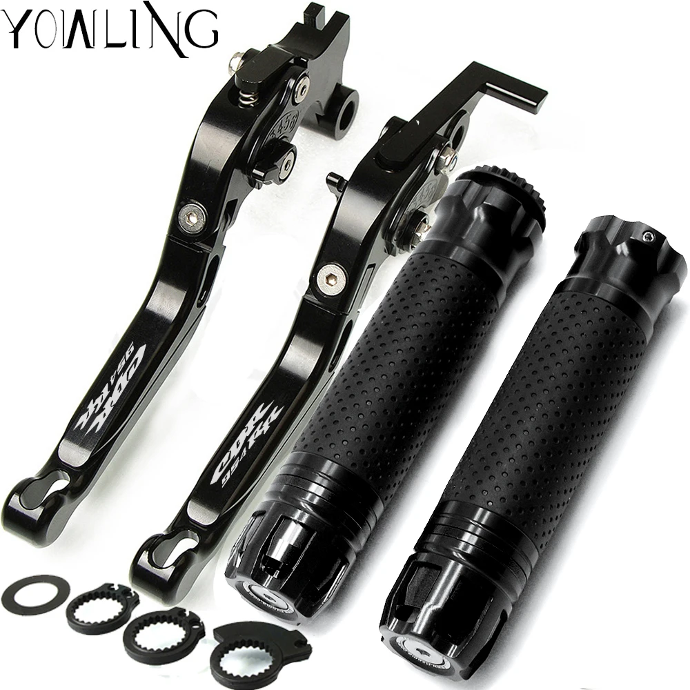 

Motorcycle Accessories Aluminum Brake Clutch Levers Handlebar grip Handle Hand Grips For HONDA CBR954RR CBR 954RR 2002-2003