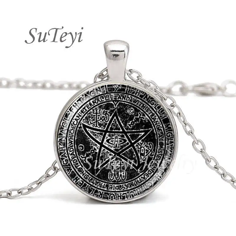 SUTEYI модные Кабошон стеклянный купол ювелирные изделия Некрономикон the elder signsigil