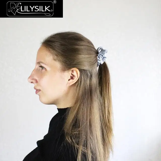 LilySilk Резинка для волос аксессуары глава веревка резинкой женские 100% чистый шелк