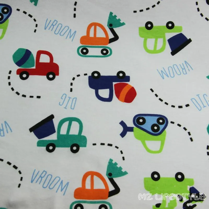 50*170 см printed100% хлопок, Джерси, трикотажное полотно эластичный Детские Постельные принадлежности хлопчатобумажная ткань для поделок детские пижамы хлопок quliting ткань
