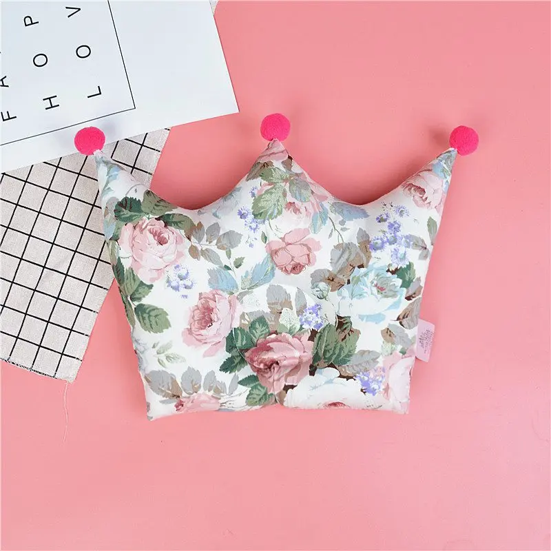 Подушки для новорожденных с рисунком единорога из мультфильма; Подушка для сна; Предотвращающая появление плоской головы; подушка для младенцев в форме короны