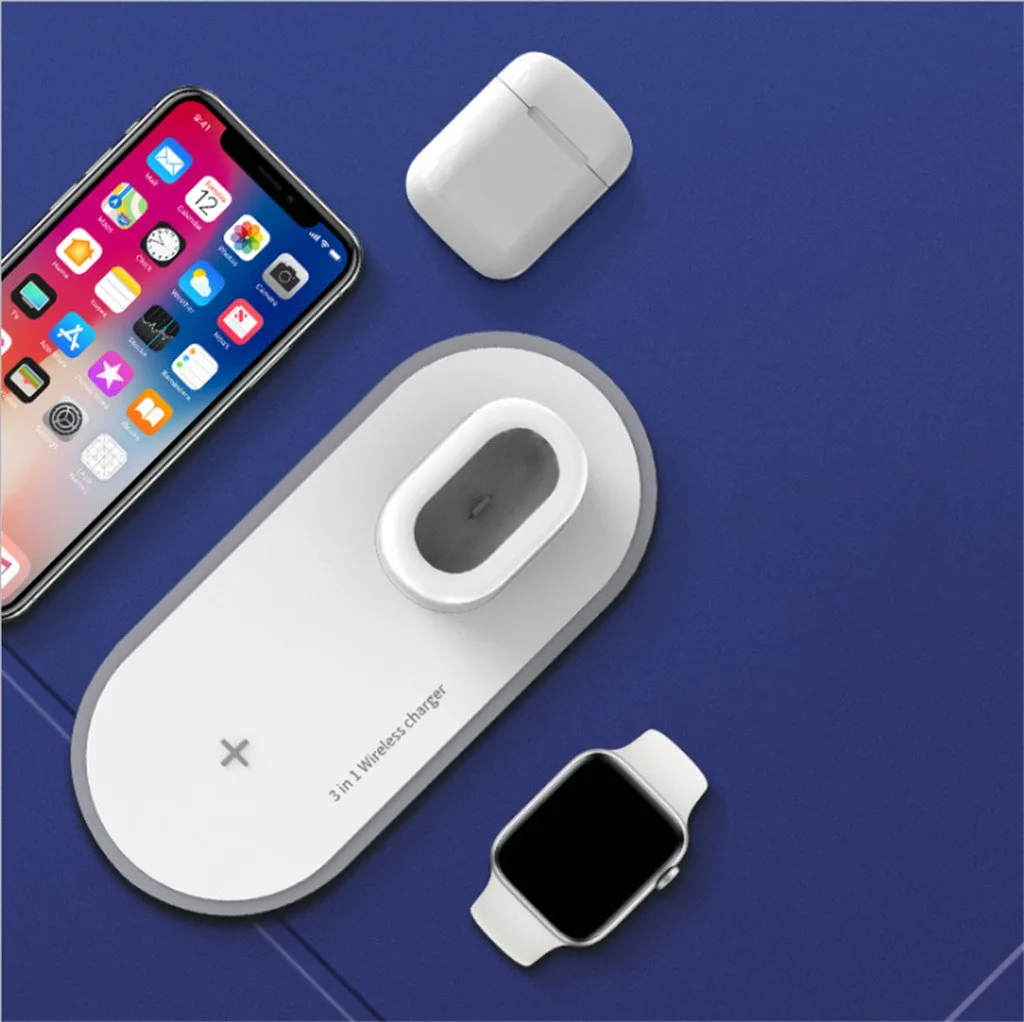 Беспроводное зарядное устройство зарядная станция для IPhone Apple Watch AirPods 2 2019 p45 |