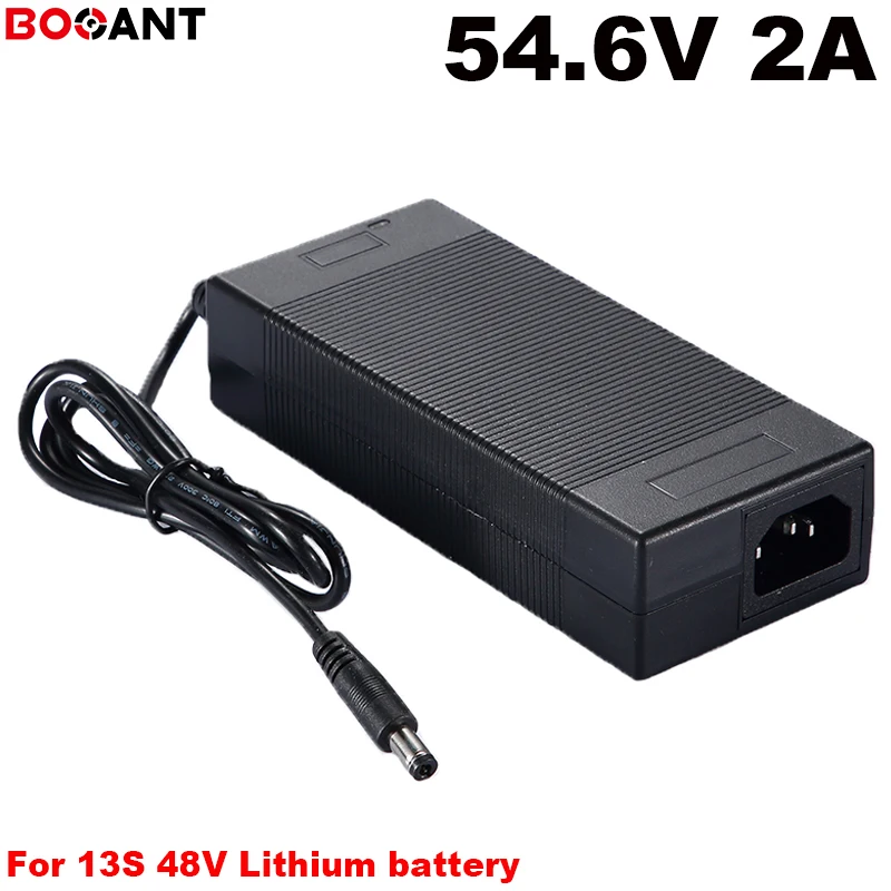 BOOANT 54 6 V 2A Электрический мотоцикл литиевое зарядное устройство для 48V 13S литиевая