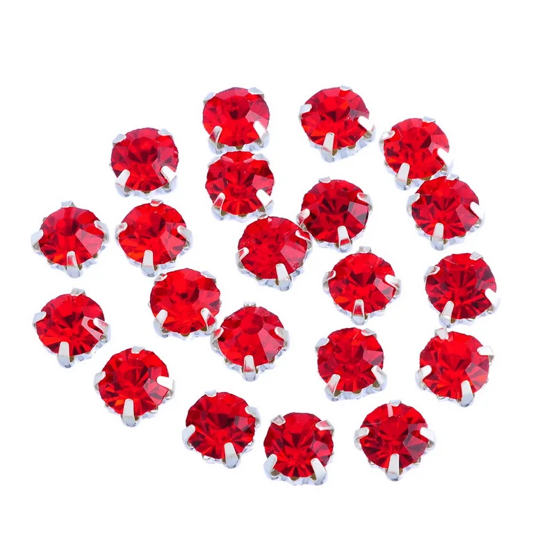 LASPERAL Стразы бусины 50 шт в наборе розовато-Стекло сингл коготь Прозрачный