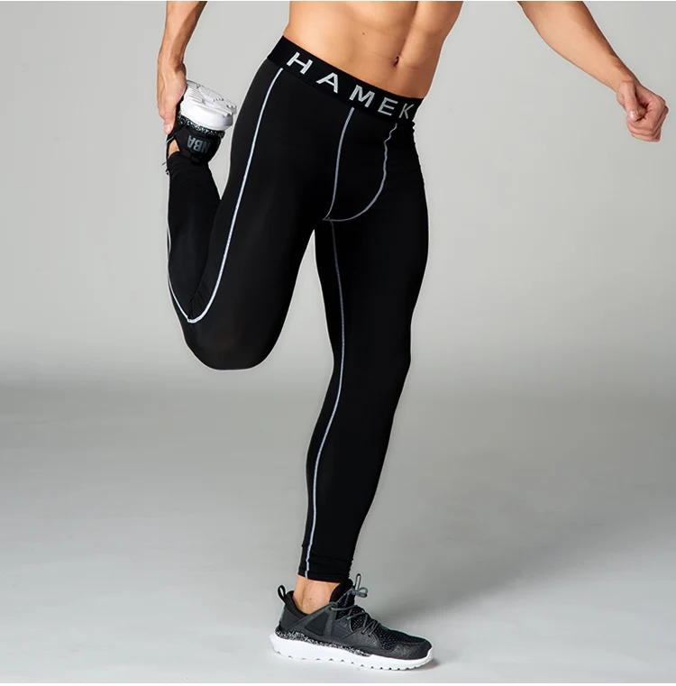 Спортивные Леггинсы для бега мужские трико фитнеса баскетбола йоги брюки и