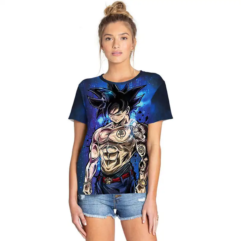 Аниме Dragon Ball Z футболка Super Saiyan Goku Dragonball унисекс все размеры забавные повседневные брендовые
