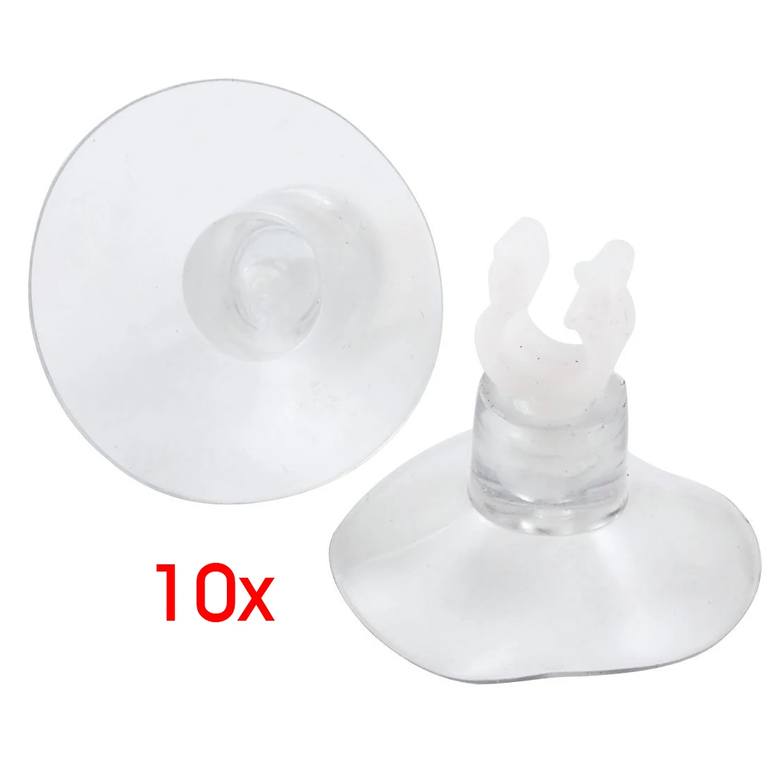 

COFA 10 Pcs Aquarium Clear Suction Cup Airline Tube Holders Clips Clamps