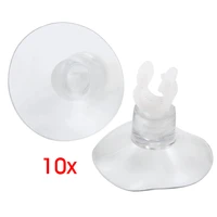 cofa 10 pcs aquarium clear suction cup airline tube holders clips clamps