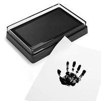 baby care non toxic baby handprint footprint imprint kit baby souvenirs casting newborn footprint ink pad infant clay toy gifts
