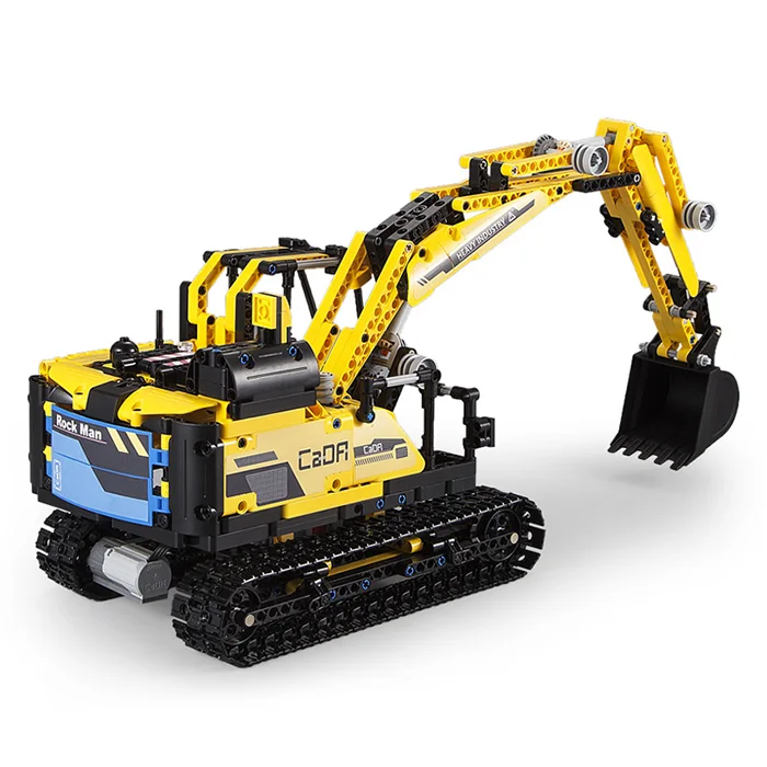 CaDA C51026 экскаватор Интеллектуальный RC строительные блоки игрушка Megalithic Робот 2 в 1