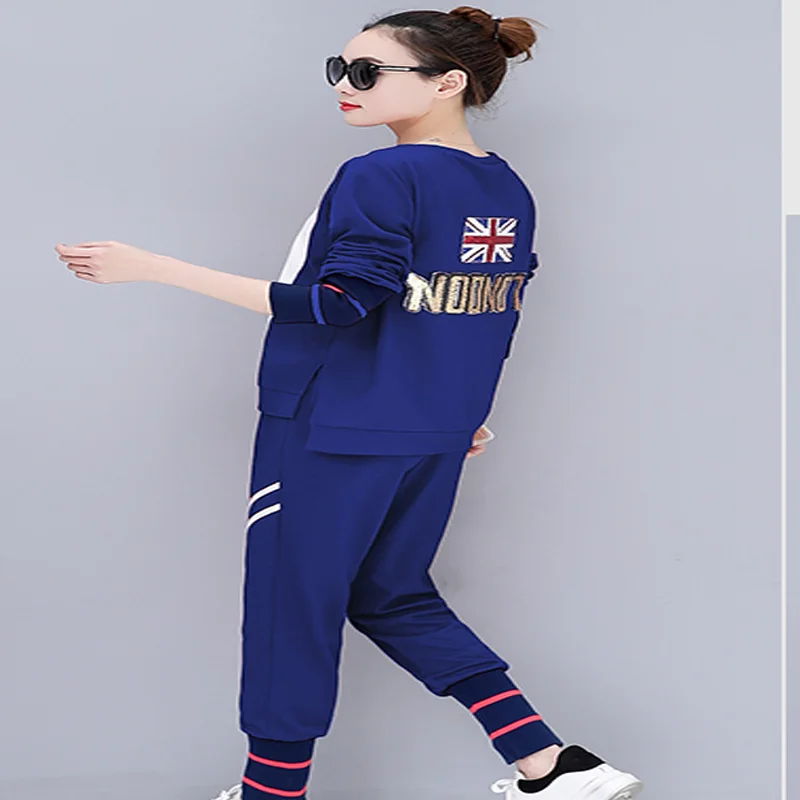 2018 women suits wear suit set elastic two-piece track sweatsuit fitness long sleeve pants fashional laday | Женская одежда