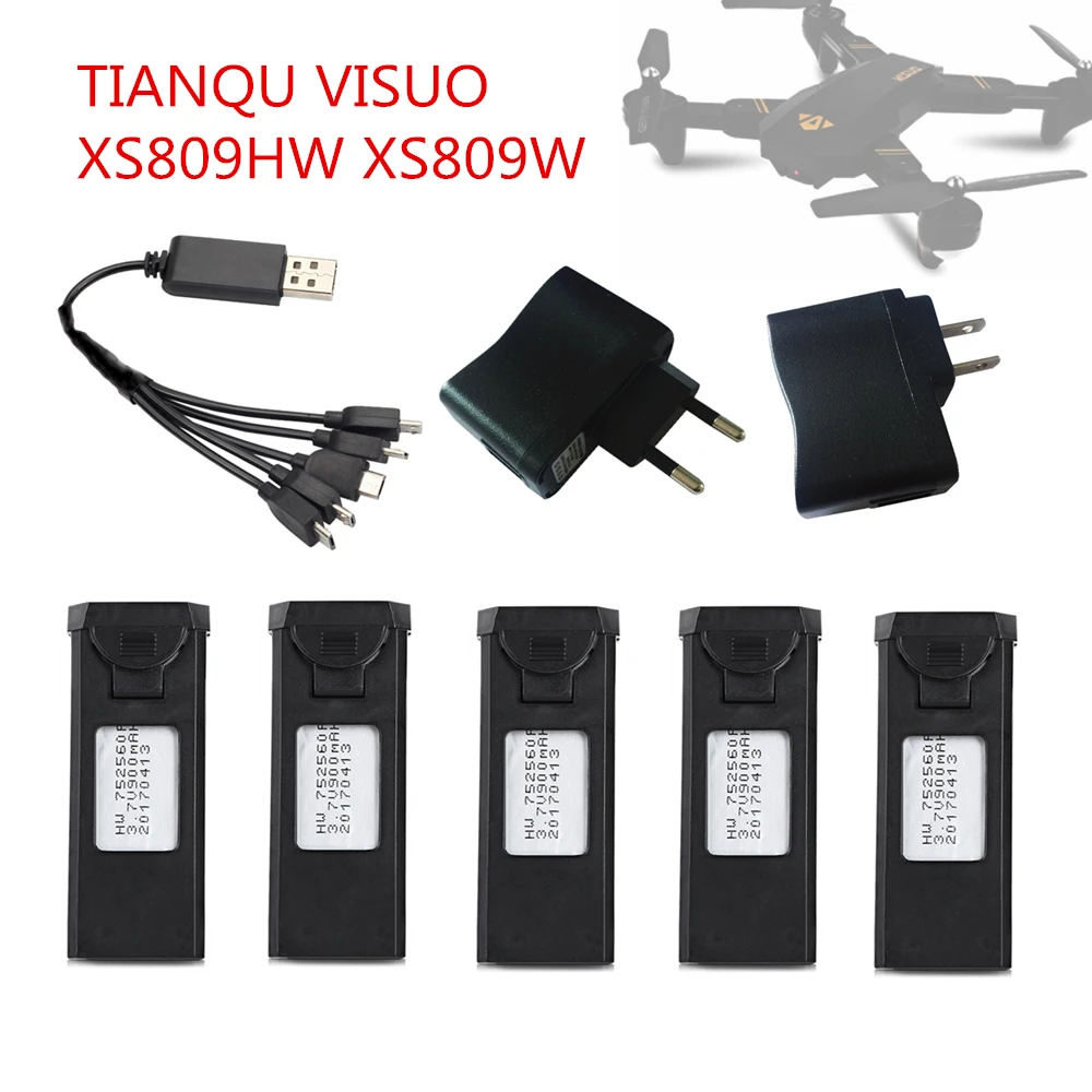 Оригинальный аккумулятор 3 7 в 900 мАч для VISUO XS809HW XS809W/xs809 запасные части
