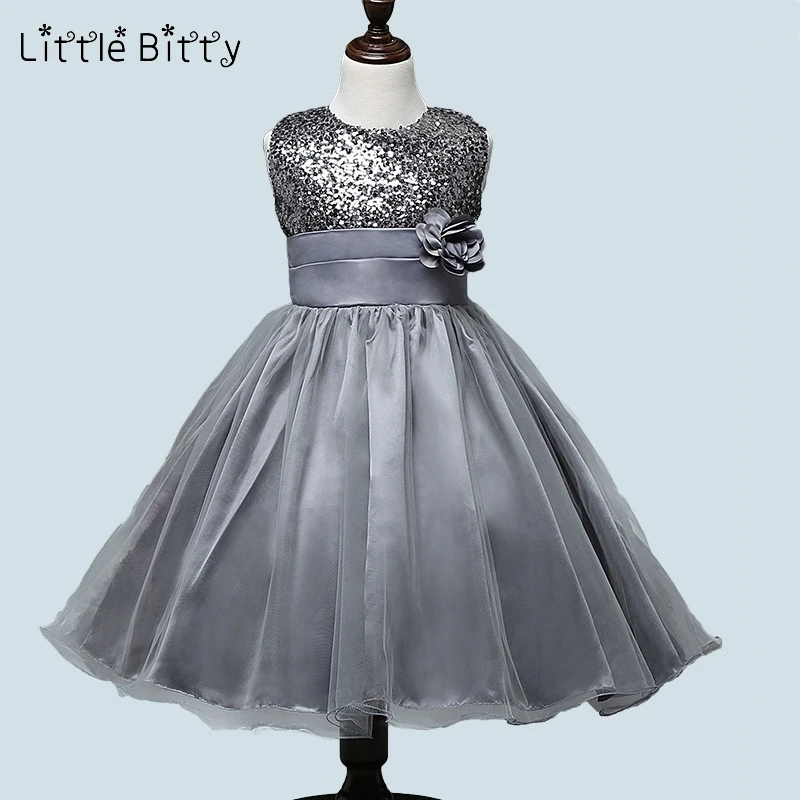 Kids Dresses for Girls Princess Dress Vestido Infantil Wedding Children Sequin Flower Party Boutique | Детская одежда и обувь