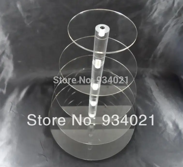 

Modern 5 Tier Crystal Acrylic Wedding Party Favour Cupcake Cake Stand