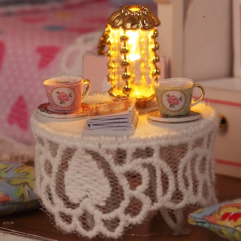 Детские Diy 3D деревянные куклы игрушечные домики мебель ручной работы Miniatura