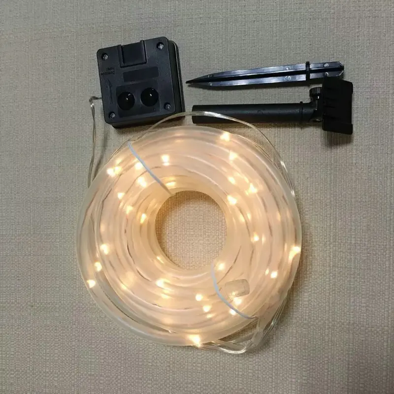 Размеры от 12 мес. на солнечных батареях веревки трубка Фея светильник 100LED