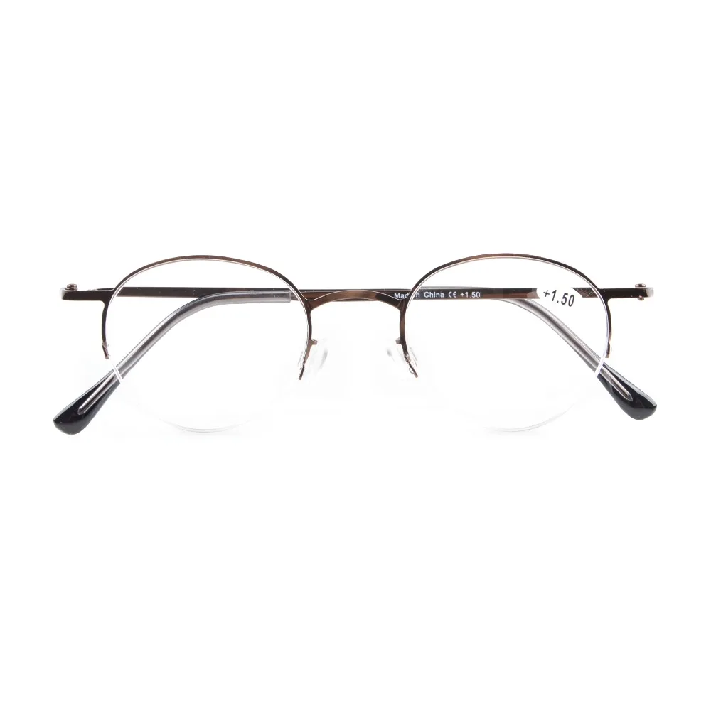 R15029 Eyekepper легкие полуобода овальные круглые очки для чтения + 0 0/0 5/0 75/1 0/1 25/1 5/1 75/2 0/2