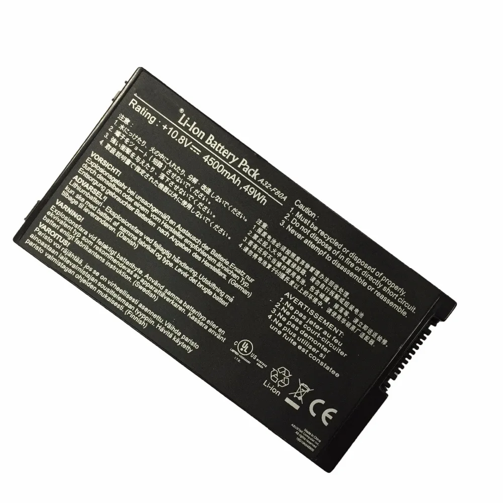 10 8 V 49WH/4500 мАч новый оригинальный A32-F80 Аккумулятор для ноутбука ASUS F80 F80s F80Cr F81 F81E F81Se