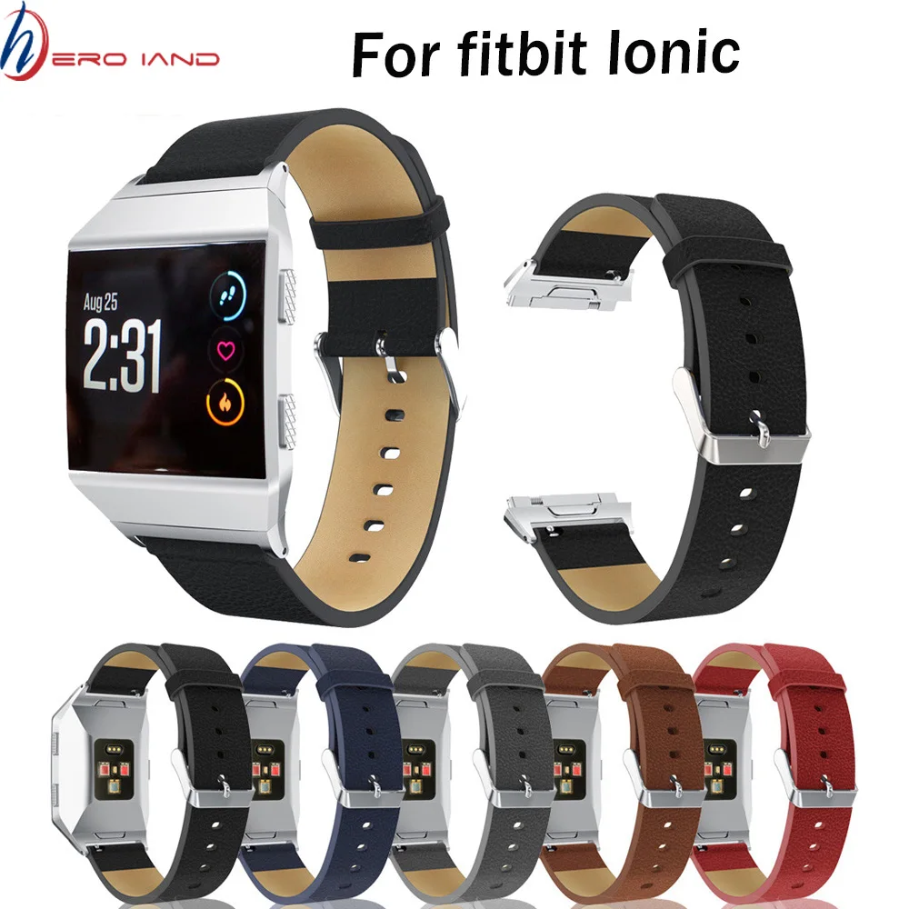 Сменный спортивный ремешок для Fitbit Ionic перфорированный кожаный аксессуар