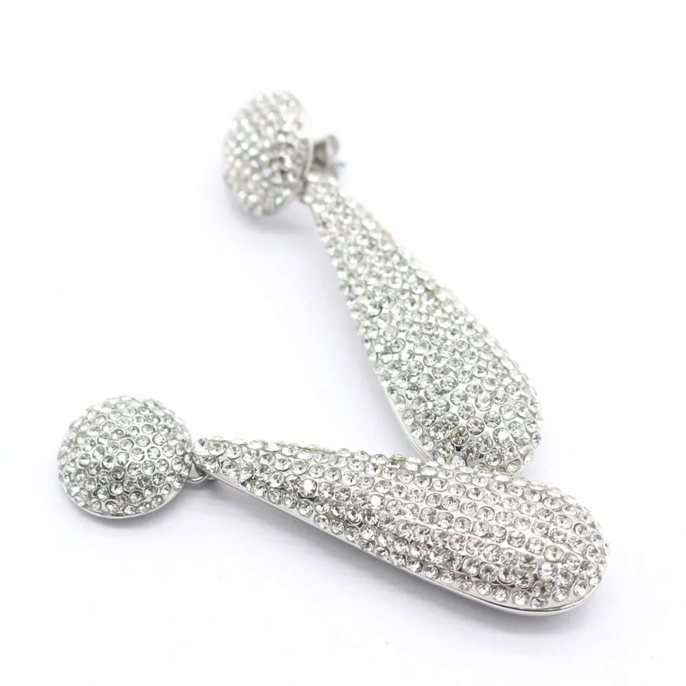 WEALTHYBOO Crystal Korean Earrings Jewelry 2018 New Arrival Teardrop Stone Dangle For Women Wedding Engagement Fashion Accessory | Украшения