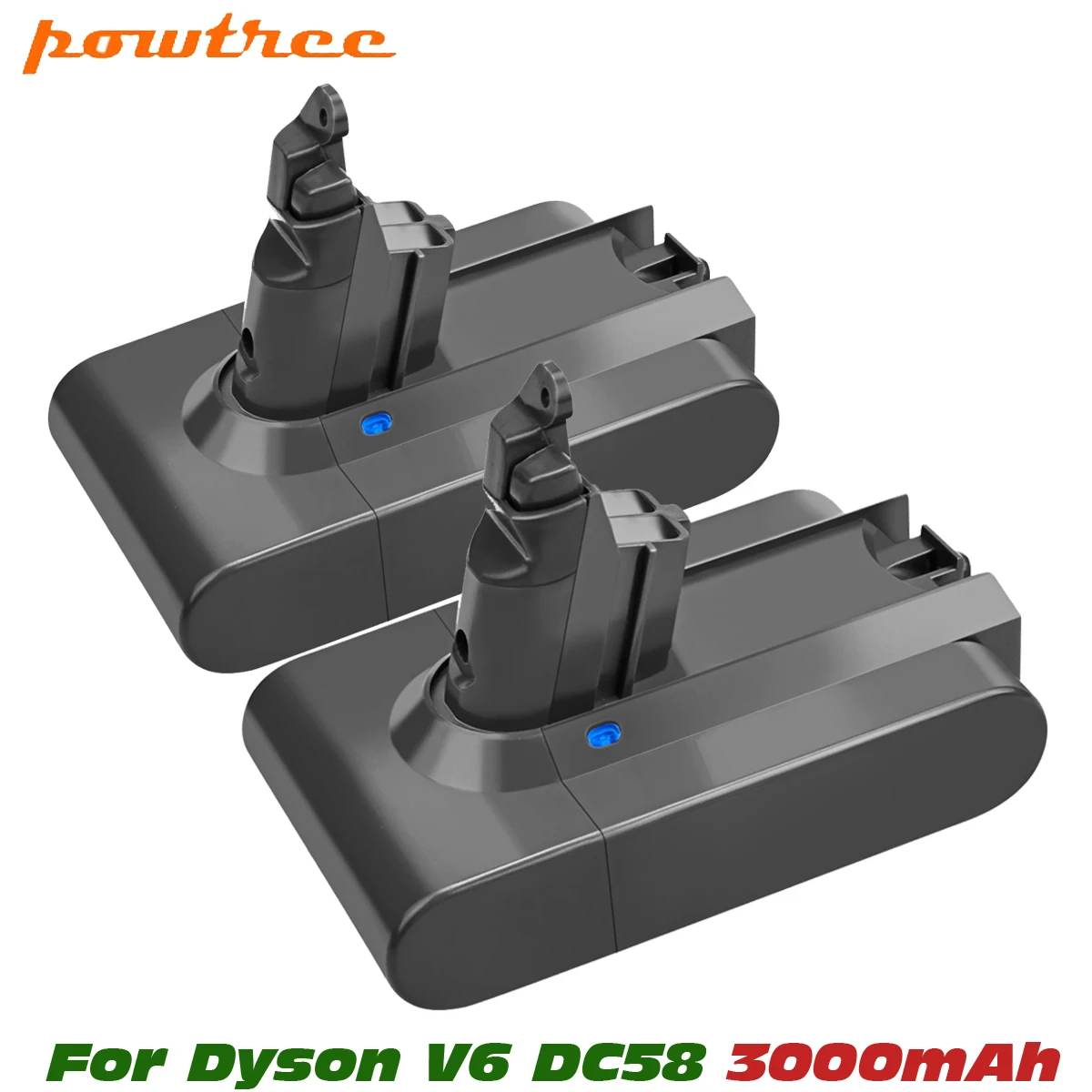 Литий ионный аккумулятор Powtree 3000mAh 21 6 V 3.0Ah для Dyson V6 DC58 DC59 DC61 DC62 DC74 SV09 SV07 SV03 965874 02