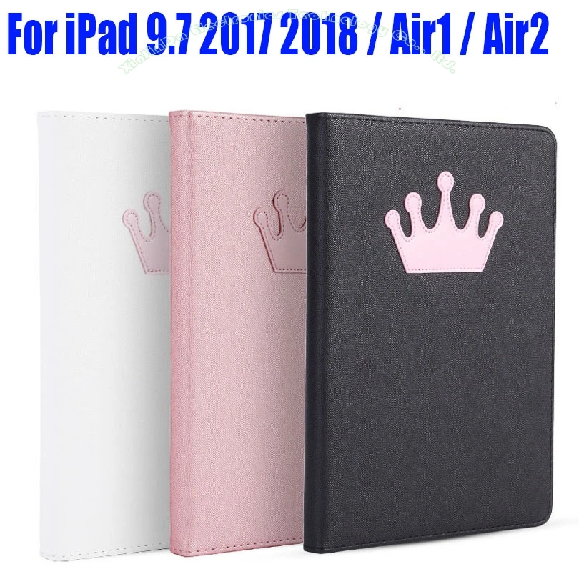 Модная Корона Крест Стиль PU кожаный Смарт чехол для IPad 2017 2018 Air/Air2 ID706|case for ipad|smart
