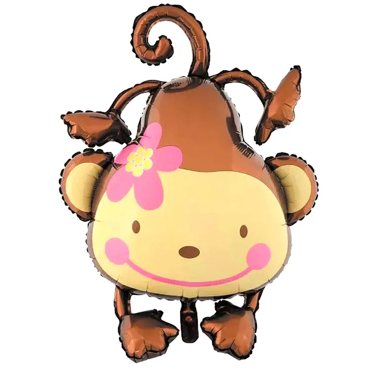 1 шт. воздушные шары из алюминиевой фольги в виде обезьяны | Дом и сад