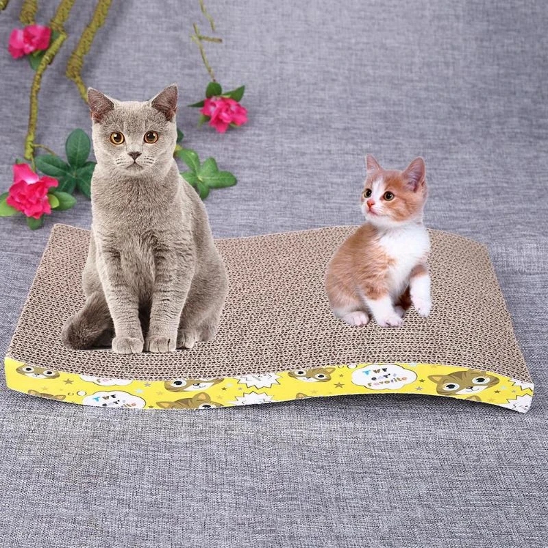 Arch Bridge Modeling S Shaped M Pet Cat Scratch Plate Grinding Claw Paper Board Toys | Дом и сад