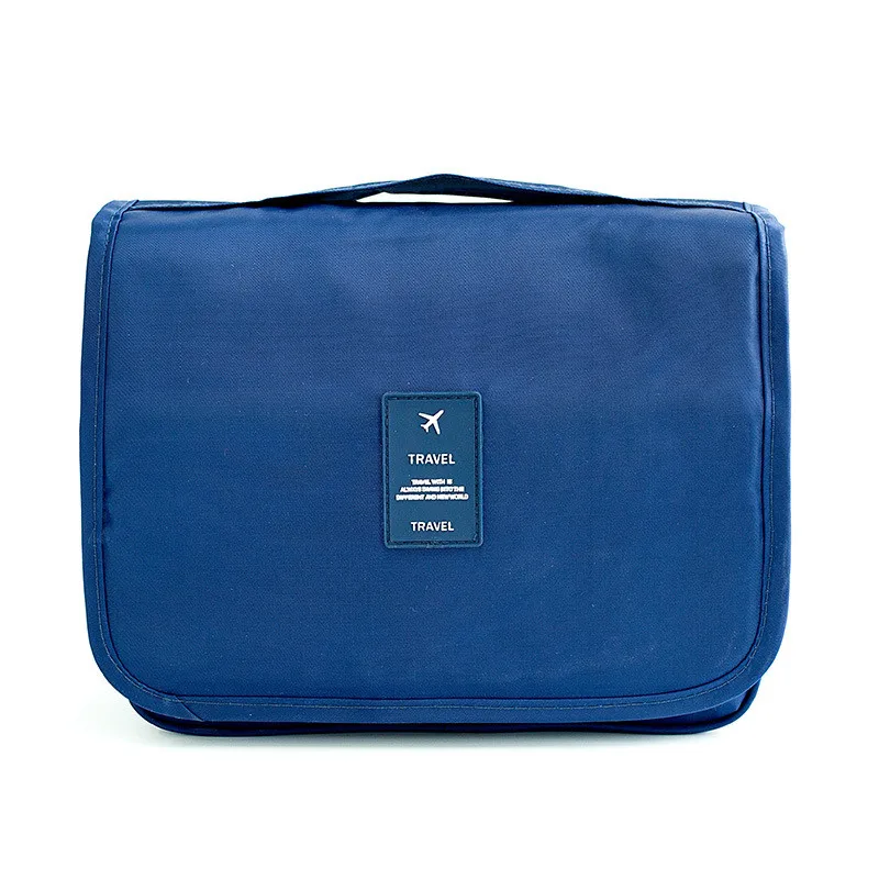 royal blue Женский дорожный Органайзер косметички крючок водонепроницаемая сумка для умывальных принадлежностей большая емкость сумка для хранения Мужская Портативная сумка для косметики - Цвет: royal blue