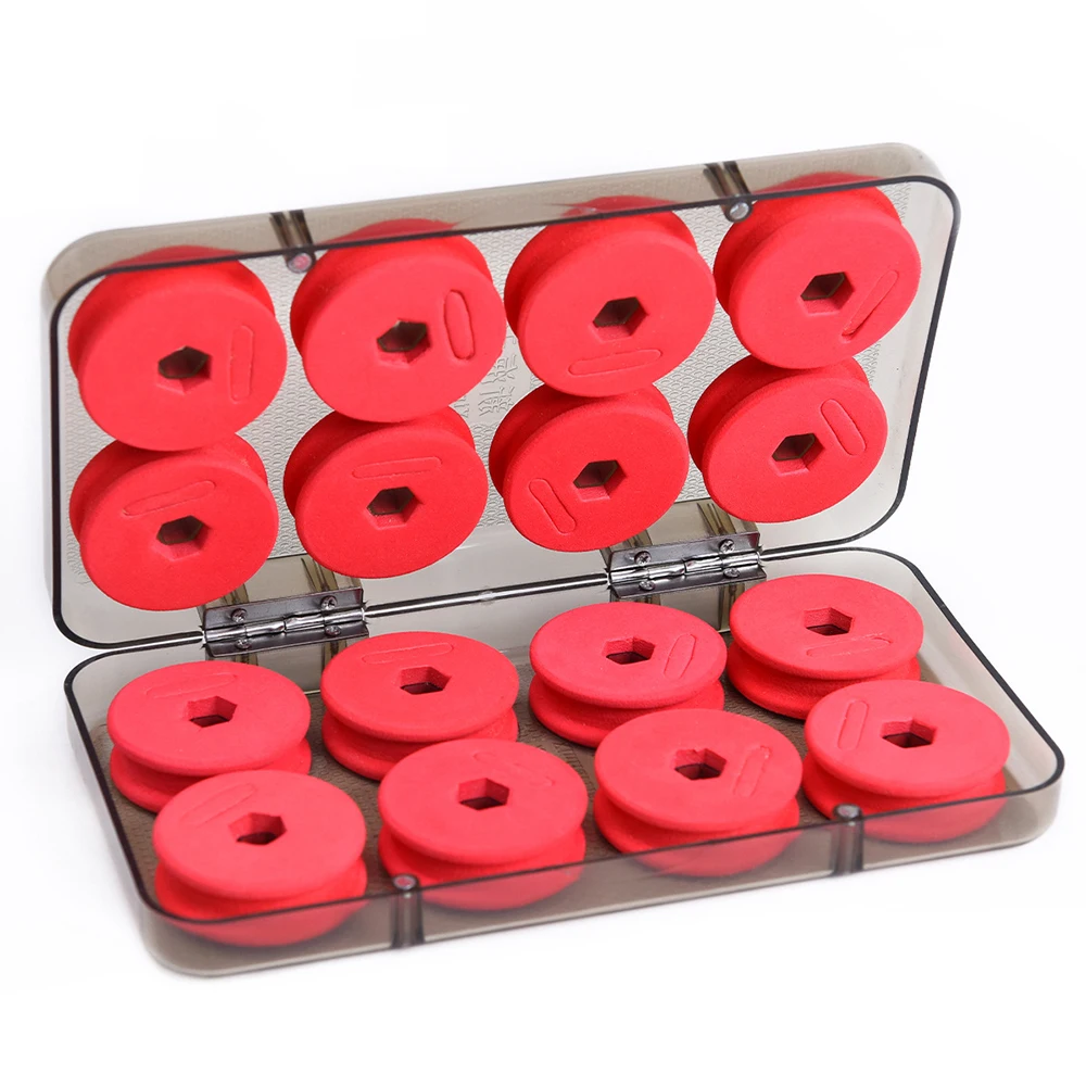 

16Pcs/Set Foam Winding Board Fishing Winding Board Fishing Line Shaft Portable Bobbin Spools Fishing Box Tack Foam For Fishing