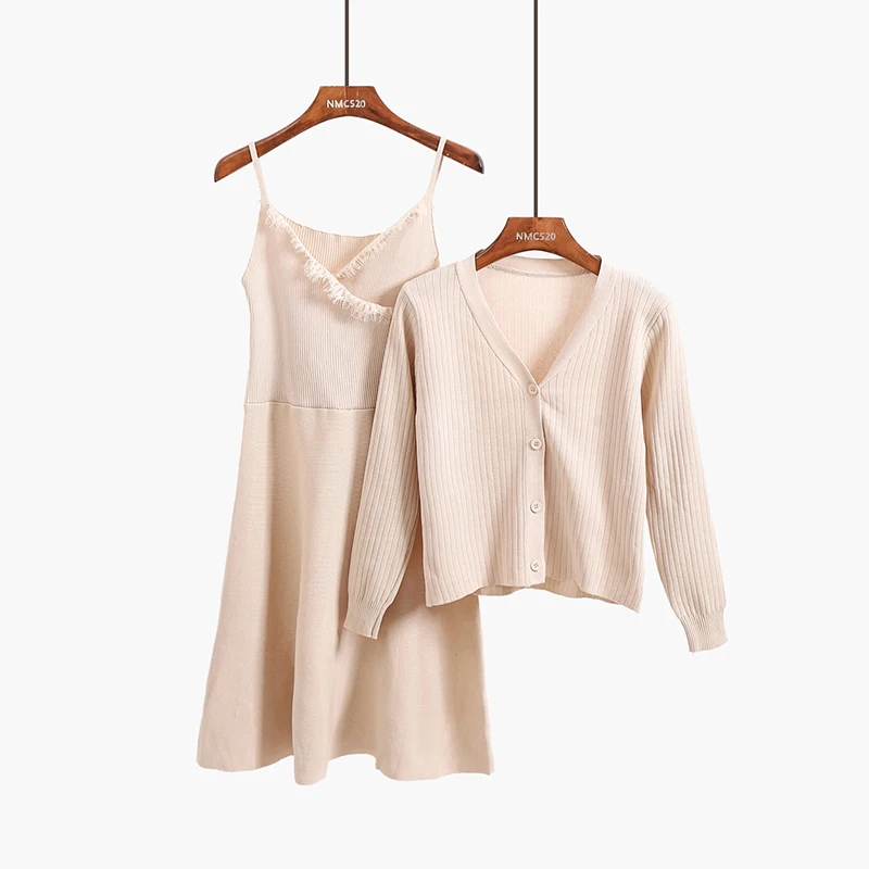 Женское вязаное платье и кардиган ALPHALMODA комплект из 2-х предметов пиджак с