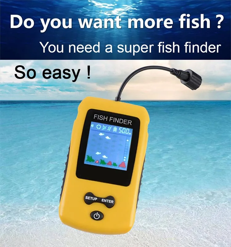

Hot Sale Alarm 100M Portable Sonar LCD Fish Finders Fishing lure Echo Sounder Fishing Finder