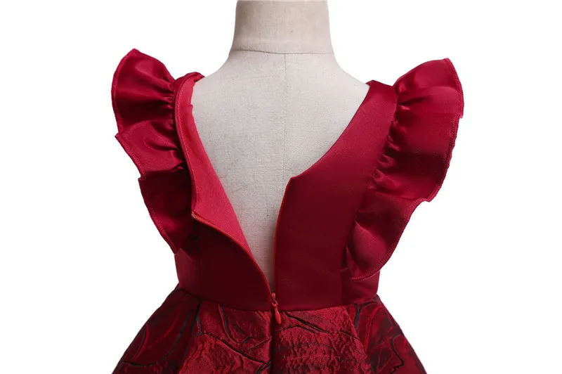 Женское свадебное платье Детские Вечерние платья с вышивкой для девочек новая