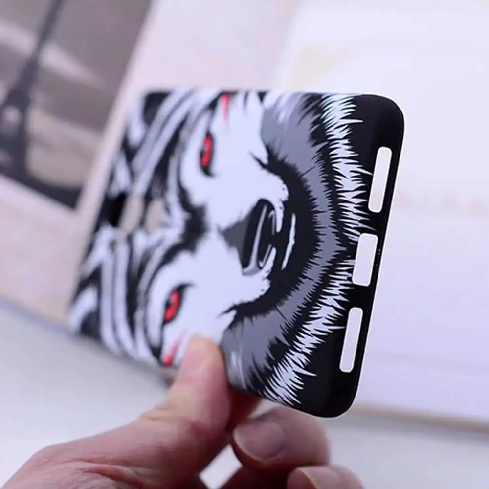 For HUAWEI mate 8 P8 P9 P10 case Fashion printing forest animal wolf tiger thin cartoon Plastic 9 back cover | Мобильные телефоны и